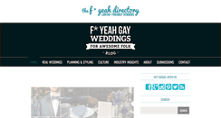 Desktop Screenshot of fyeahgayweddings.com