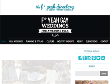 Tablet Screenshot of fyeahgayweddings.com